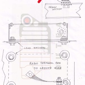 Câble de masse de la boîte de jonction boîtier radio vers le châssis