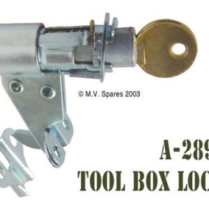 Bouton de verrouillage de coffrets à outils type à clé