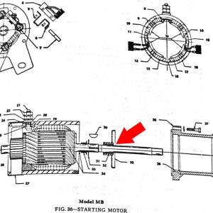 Bague de palier central (démarreur)