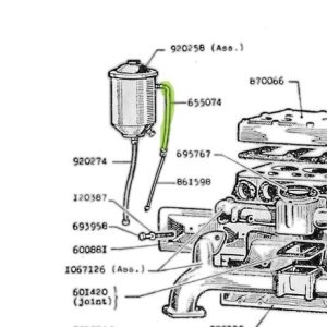 FLEXIBLE D'HUILE COURT (DODGE)