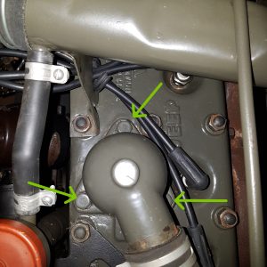 Kit vis fixation pipe eau sur culasse