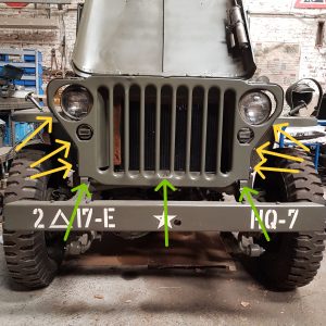 Kit fixation calandre
