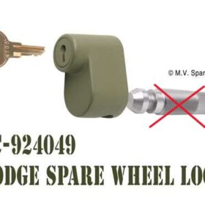 Verrouillage à clé de roue de secours (DODGE WC)